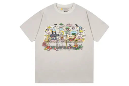 GALLERY DEPT. Scenario Monogram Print T Shirt Off White