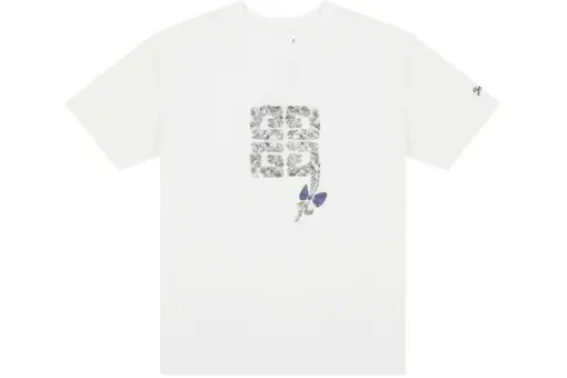 Givenchy White T-Shirt With 4G Braid Print