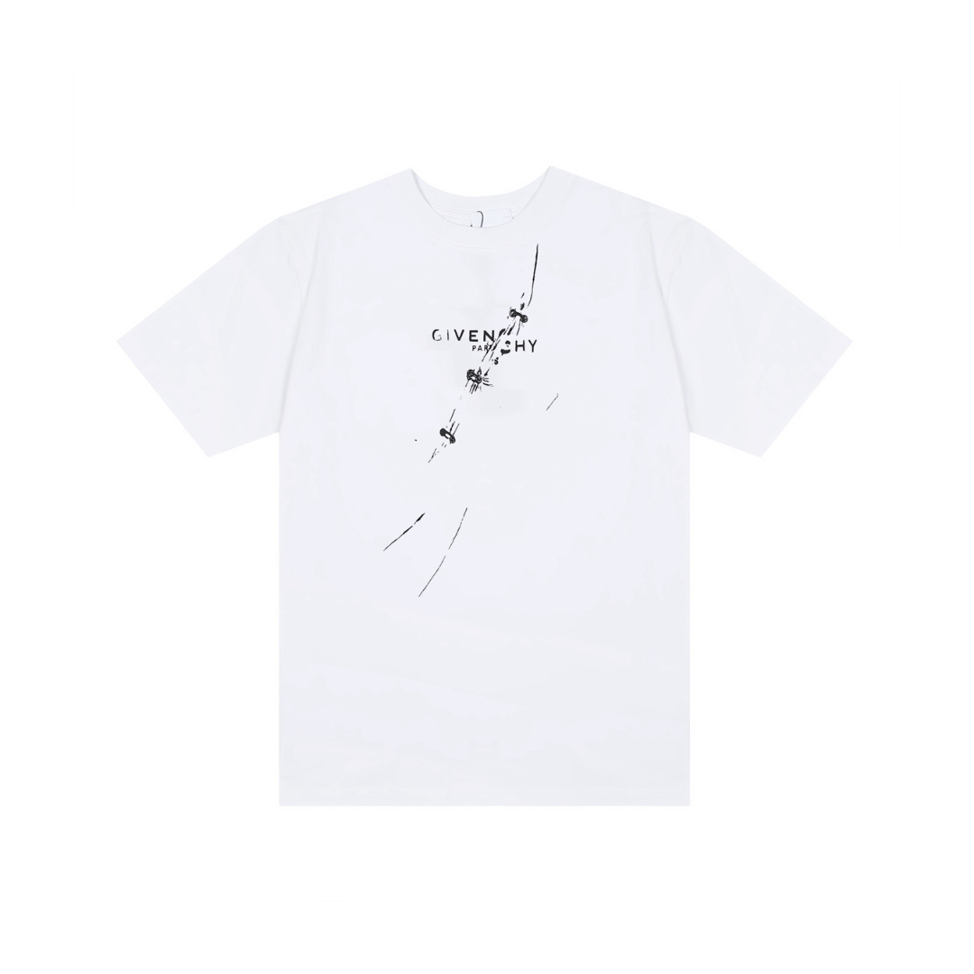 Givenchy White T-Shirt With Design 2026 | Drip Kickz Givenchy White T-Shirt With Design