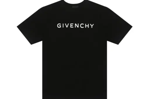 Givenchy T-Shirt Black With Text Logo Design