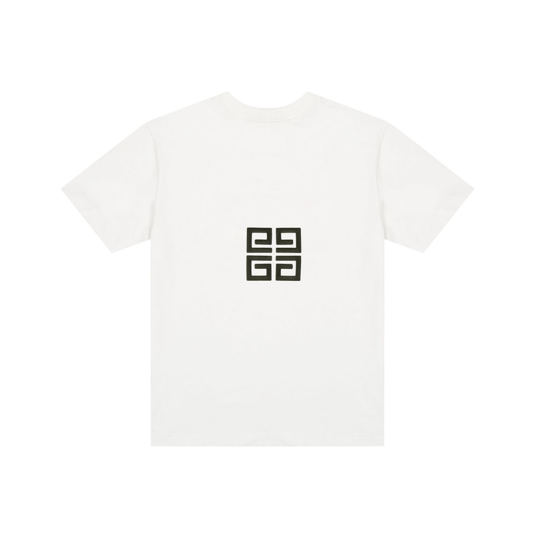 Givenchy T-Shirt White With Monogram Design 2026 | Drip Kickz Givenchy T-Shirt White With Monogram Design