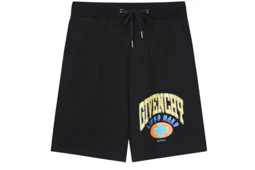 Givenchy Black Short With Logo Monogram
