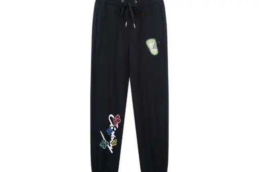 Givenchy Black Pant Trouser With Design