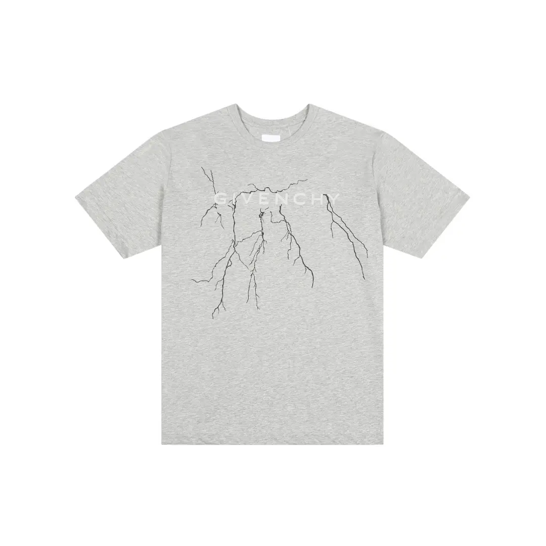Givenchy T Shirt Gray With Lighting Effect 2026 | Drip Kickz Givenchy T Shirt Gray With Lighting Effect