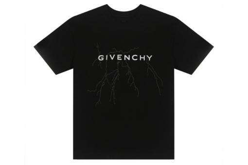 Givenchy T Shirt Black With Lighting Effect