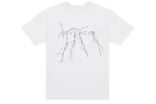 Givenchy T Shirt White With Lighting Effect