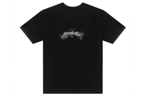 Givenchy T Shirt Black Logo On The Chest