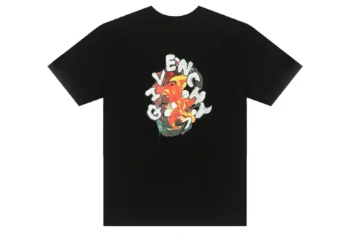 Givenchy T Shirt Black With Graphic Print Design