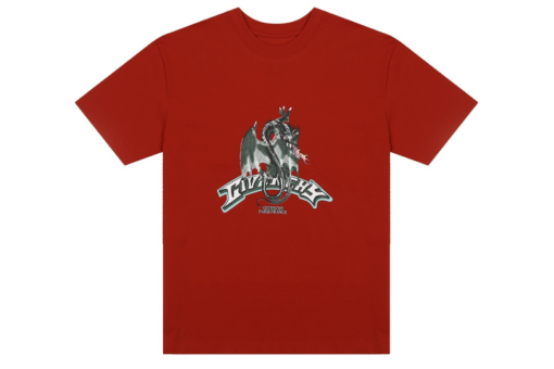 Givenchy T Shirt Red With Dragon Monogram