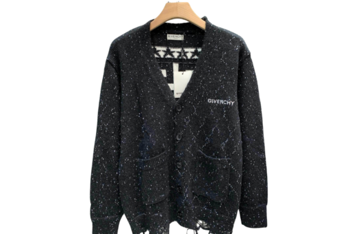 Givenchy Black Wool Blend Cardigan