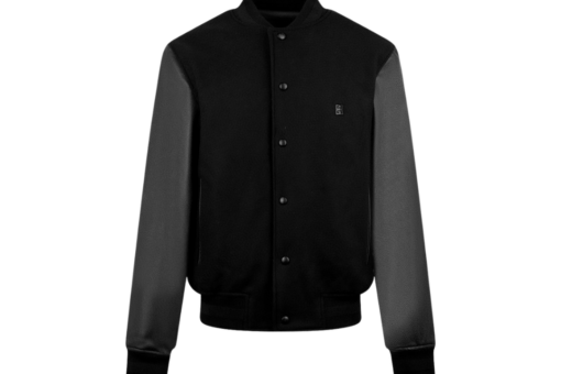 Givenchy 4G Logo Plaque Bomber Jacket Black