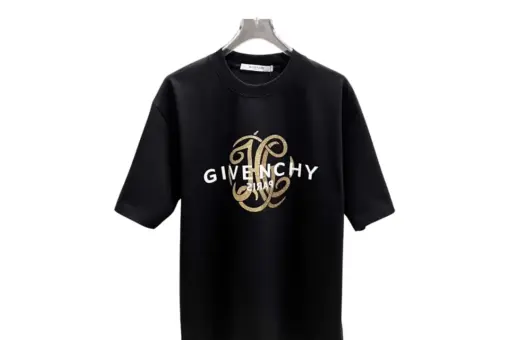 Givenchy Black T Shirt With Monogram Sign