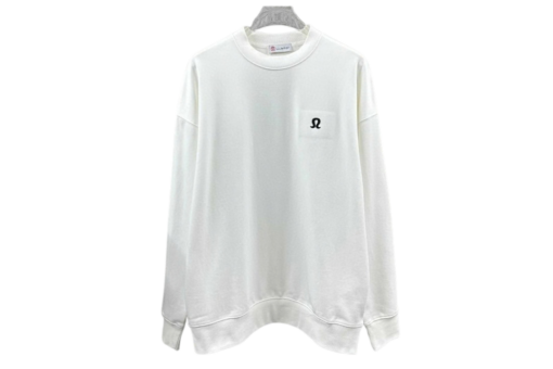 Lululemon Sweatshirt White With Black Logo