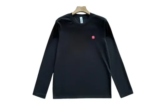 Lululemon Sweatshirt Black With Red Logo