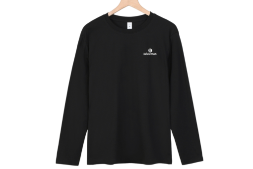 Lululemon Sweatshirt Black With White Logo Print