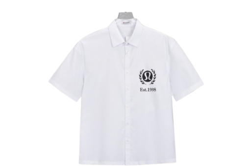 Lululemon Shirt White With Black Logo