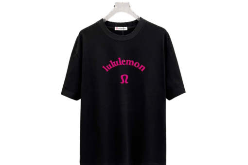 Lululemon T Shirt Black With Monogram Design
