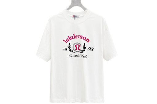 Lululemon T Shirt White With Monogram Design