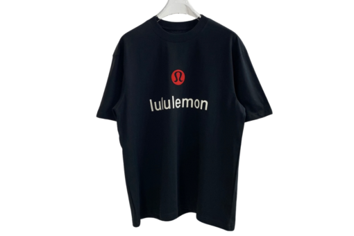 Lululemon T Shirt Black With Logo Monogram