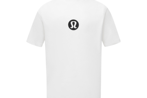 Lululemon Jersey T Shirt White With Monogram Design