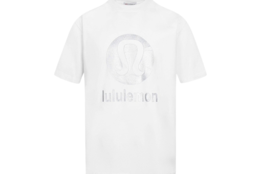 Lululemon White T Shirt With Monogram Design