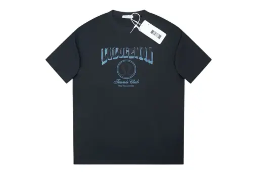 Lululemon T Shirt Black With Neon Text Monogram