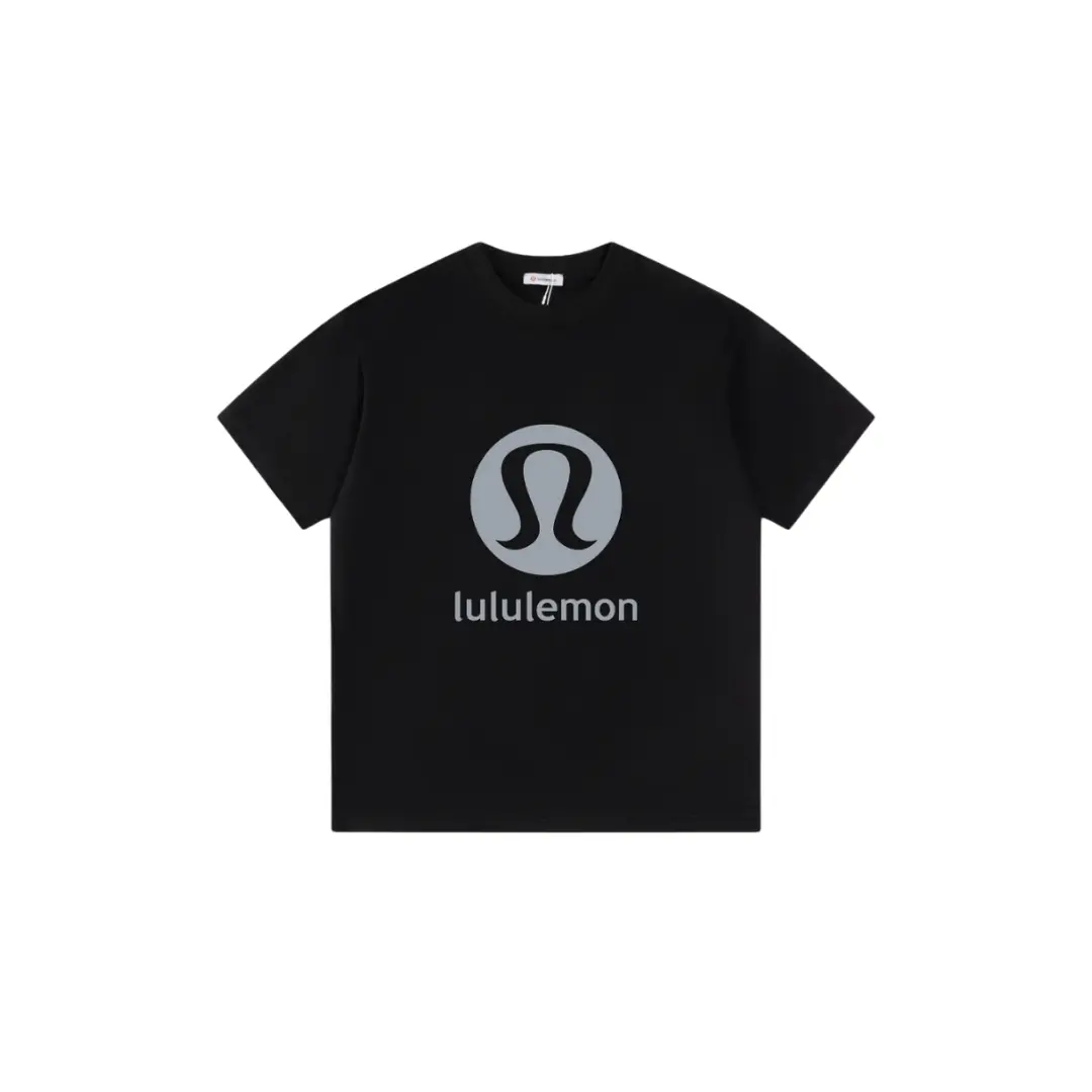 Lululemon T Shirt Black With Gray Logo Design 2026 | Drip Kickz Lululemon T Shirt Black With Gray Logo Design
