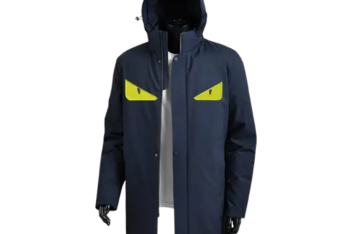 Fendi Monster Eyes Down Jacket Navy Blue