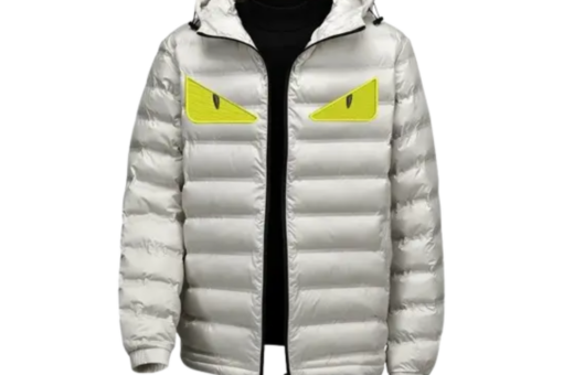 Fendi Monster Eyes Down Jacket White