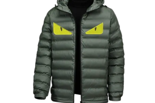 Fendi Monster Eyes Down Jacket Olive