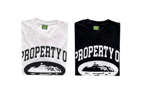 Corteiz Property Of Crtz T-Shirt Black White