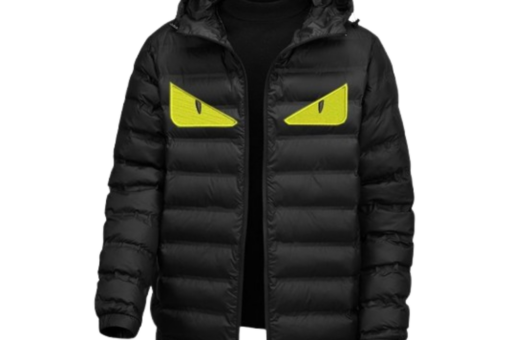Fendi Monster Eyes Down Jacket Black