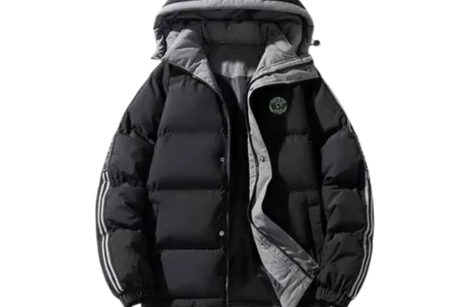 Fendi Hooded Parka Jacket Black