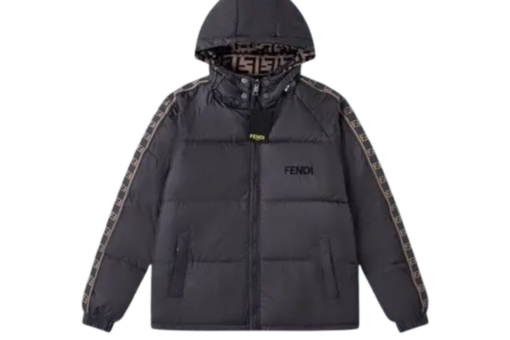 Fendi Reversible Down Puffer Jacket Dark Blue