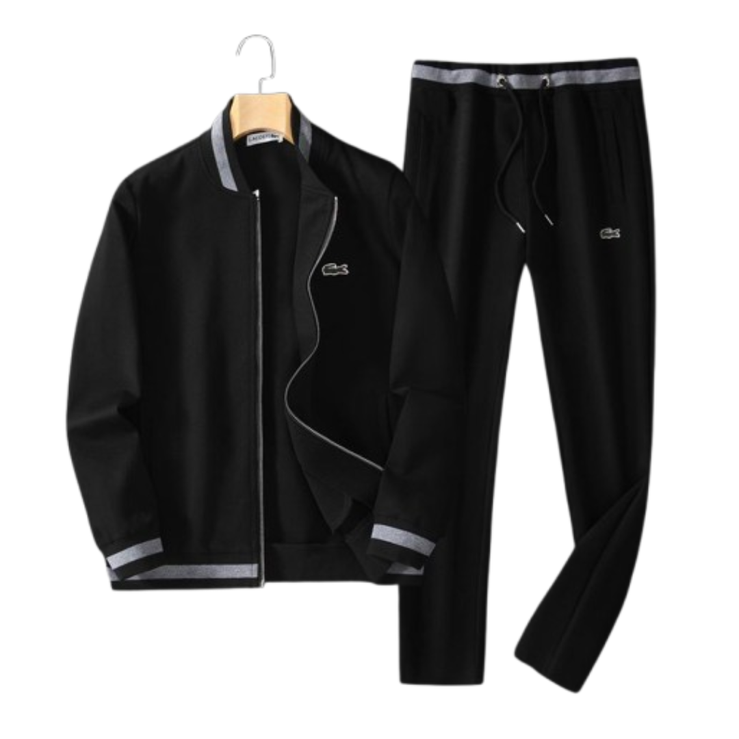 Lacoste Tracksuit Black 2026 | Drip Kickz Lacoste Tracksuit Black