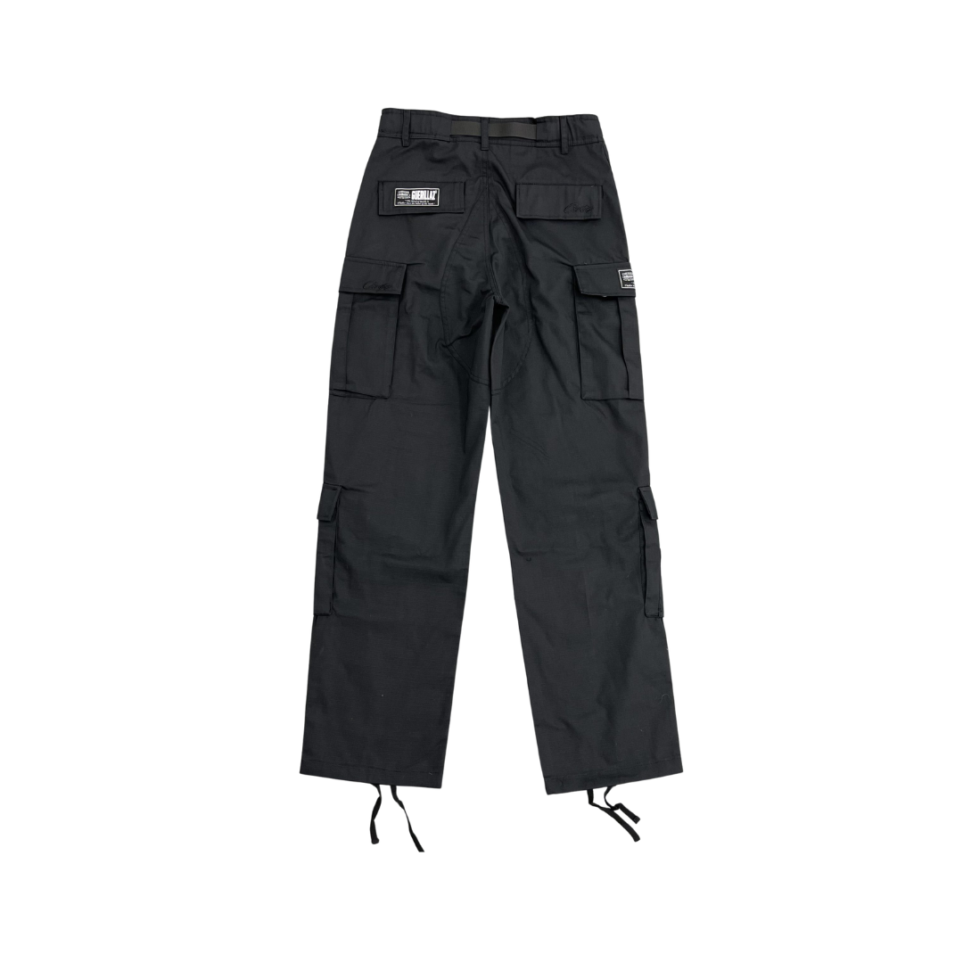Corteiz Guerillaz Cargo Pants Black 2026 | Drip Kickz Corteiz Guerillaz Cargo Pants Black - Image 2