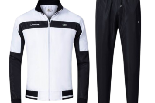 Lacoste Windbreaker Suit Classic Embroidered Tracksuit White