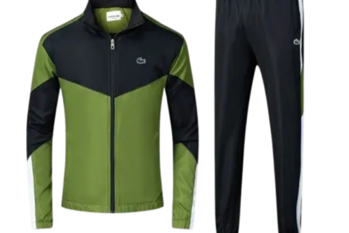 Lacoste Zip-Up Tracksuit Green/Black