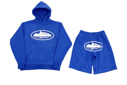 Blue Corteiz Tracksuit with Shorts