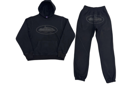 Corteiz Alcatraz Black Tracksuit