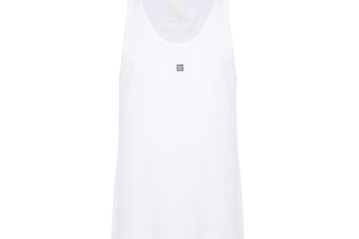 Givenchy 4G-embroidered cotton tank top white