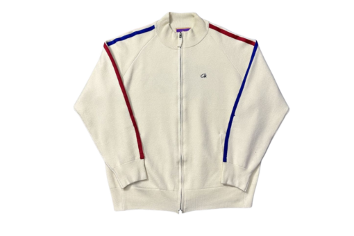 Corteiz Knit Zip Up Fleece Jacket White