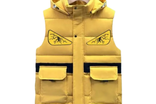 Fendi Monster Eyes Padded Vest Yellow