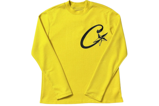 Corteiz Mohair Knit Sweater in Gutta Camo Yellow