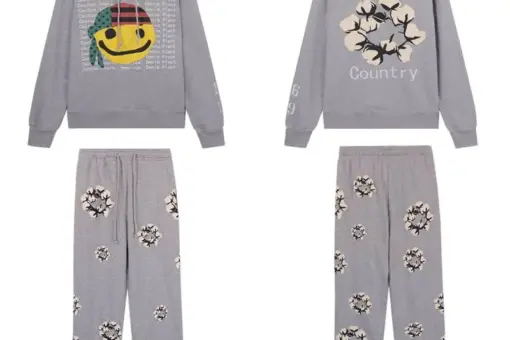 Denim Tears E-Star Face Tracksuit Grey