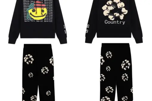 Denim Tears E-Star Face Tracksuit Black