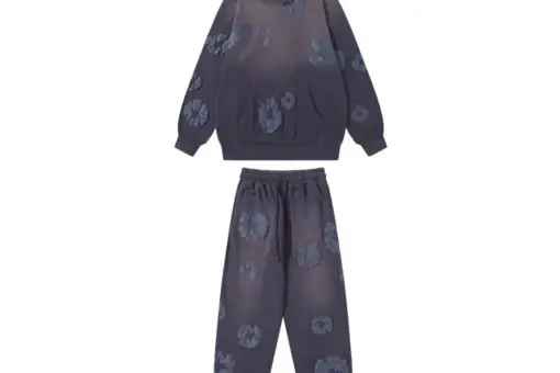 Denim Tears Cotton Wreath Tracksuit Washed Blue