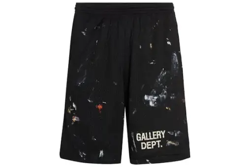 Gallery Dept. Studio Gym Paint Shorts Black/White