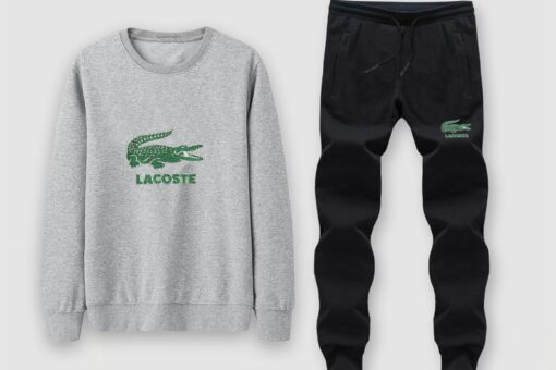 Lacoste Yupoo Tracksuit Grey/Black