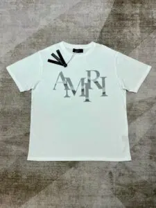 Amiri Staggered Chrome Tee Shirt White